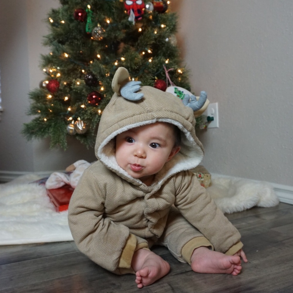 9-12M Reindeer Jumpsuit